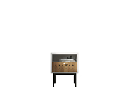 Тумбочка с ящиком KOTO арт KT01 Белый 250_100_Array